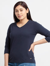 Women Basic V Neck T-Shirt
